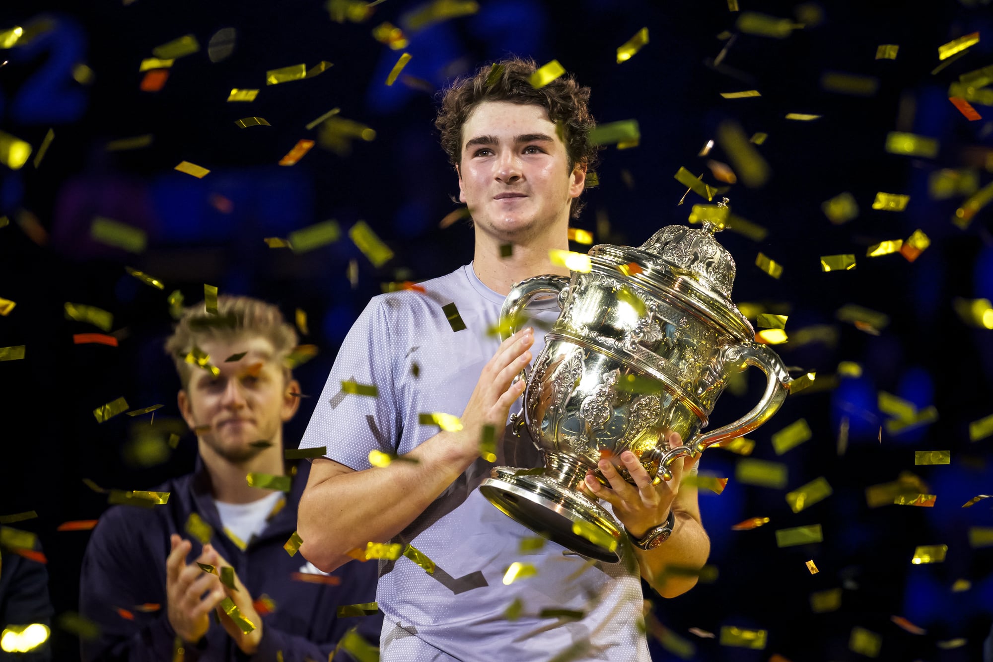 João Fonseca e Carlos Alcaraz — Rio Open 2023